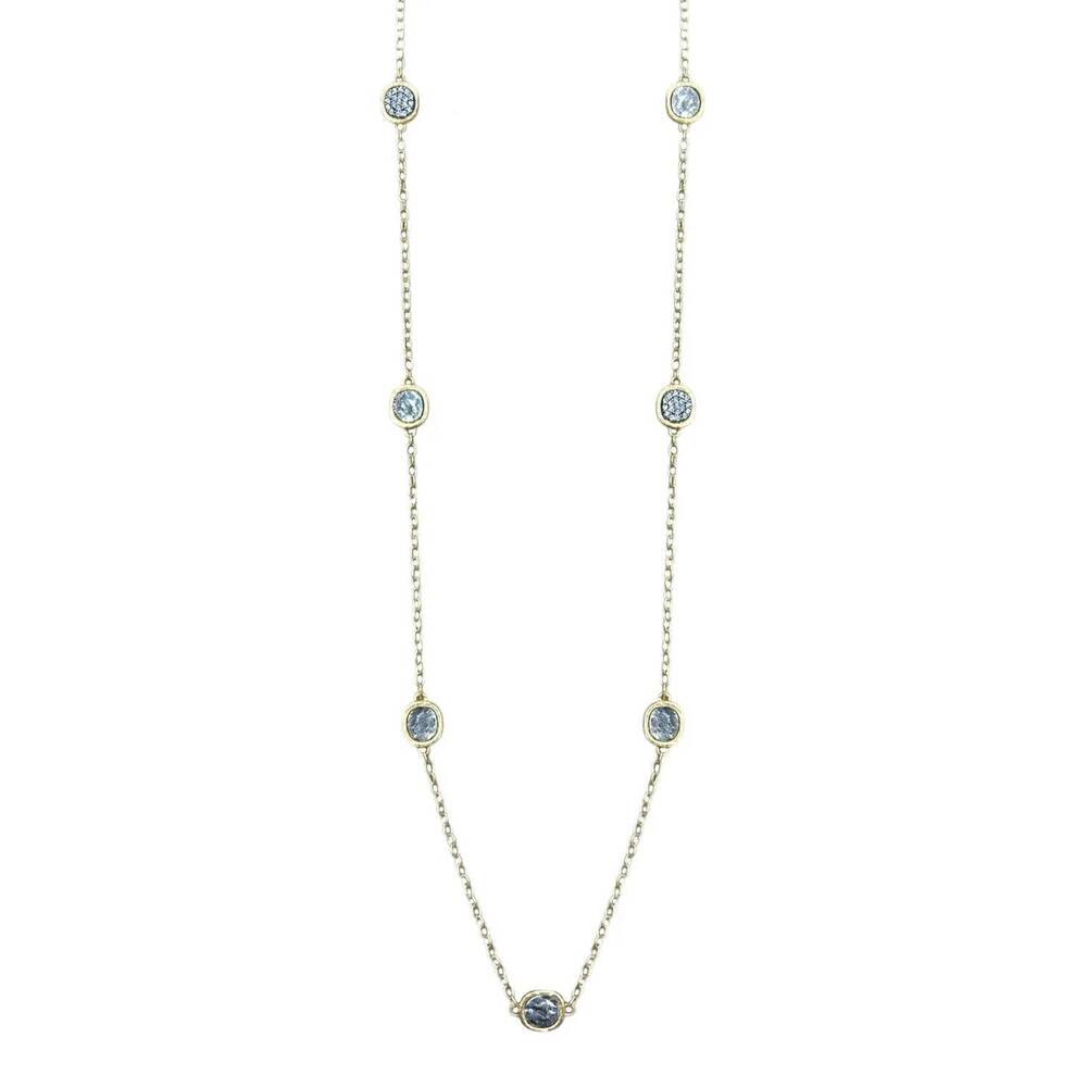 NEW TAT2 DESIGNS women's pavia station necklace in gold